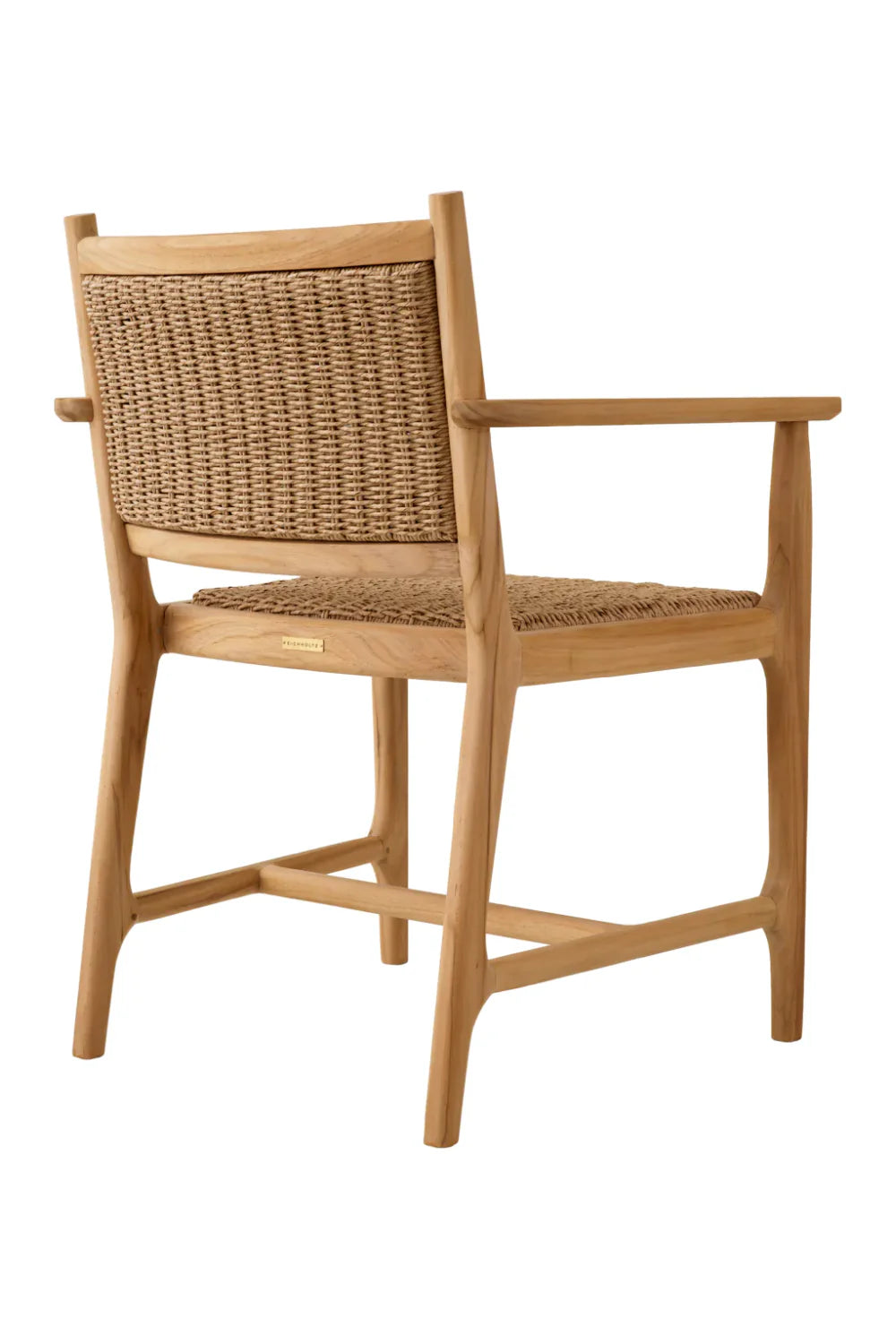 Chaise d'extérieur avec accoudoirs en teck | Eichholtz Pivetti