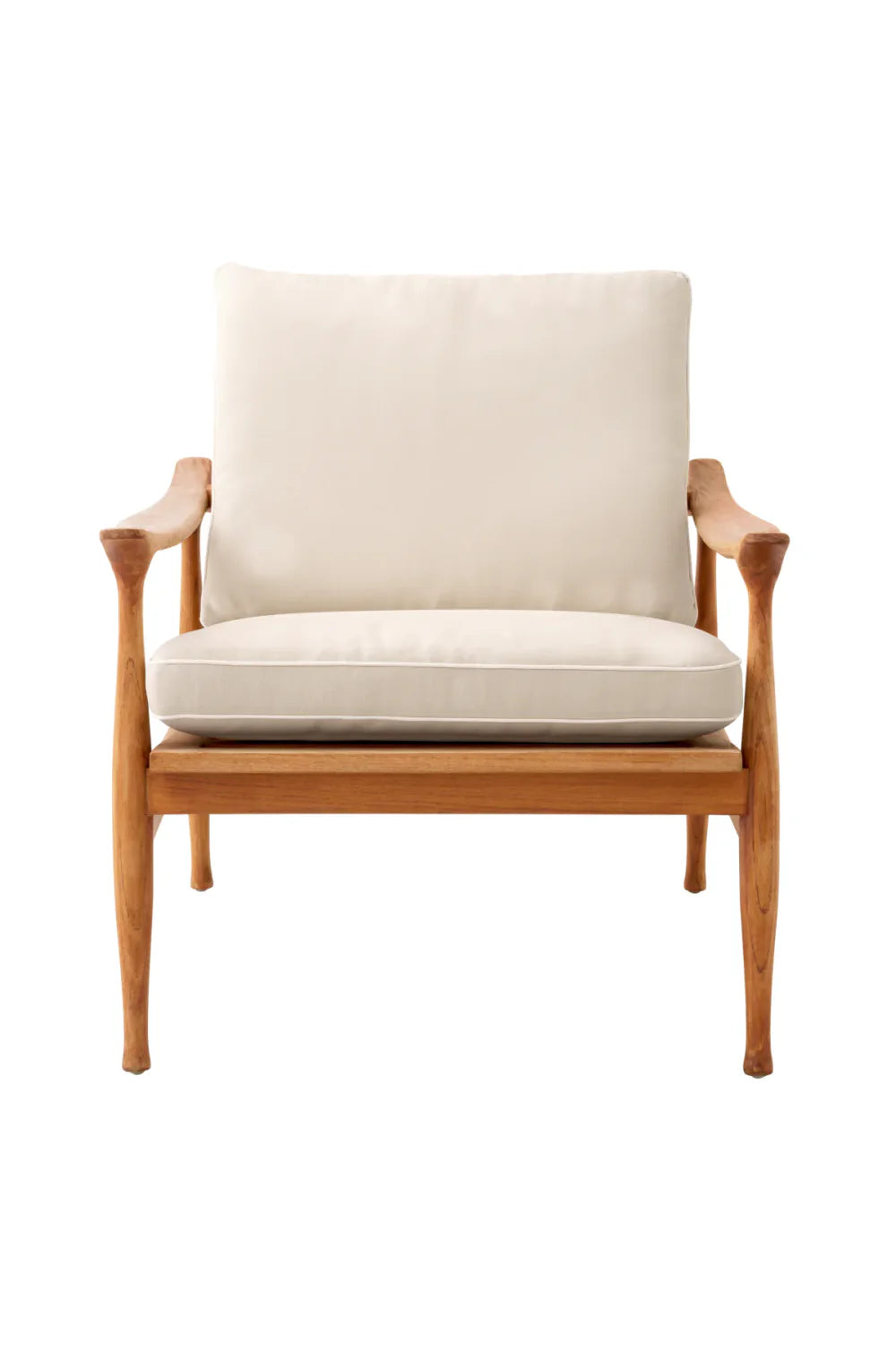 Chaise d'extérieur en teck naturel | Eichholtz Manzo
