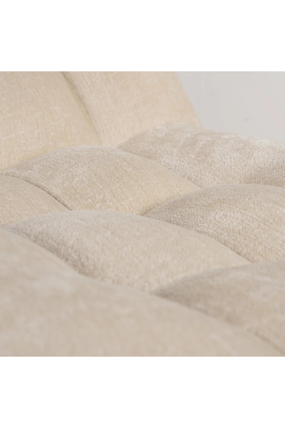 Fauteuil pivotant en chenille Blanc | Richmond Rosy