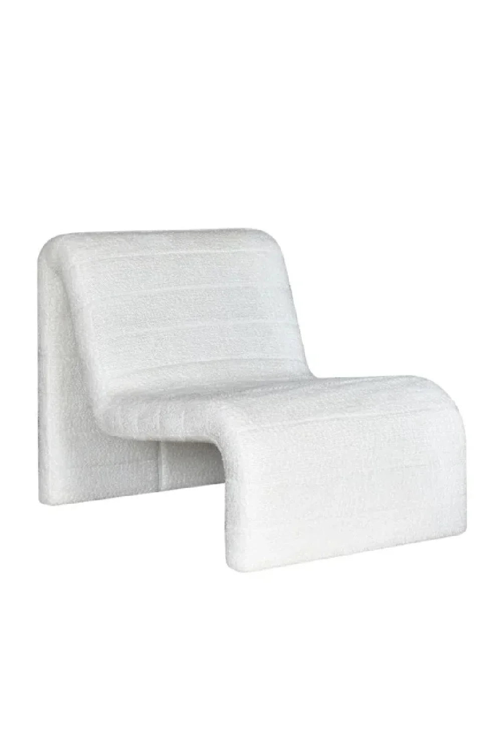Fauteuil moderne incurvé blanc | Richmond Kelly