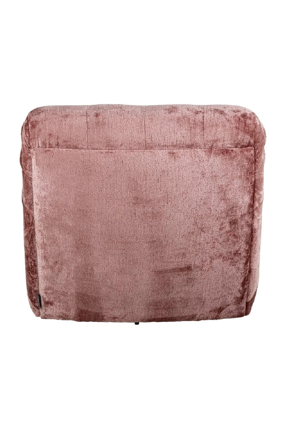 Fauteuil pivotant en chenille rose | Richmond Rosy