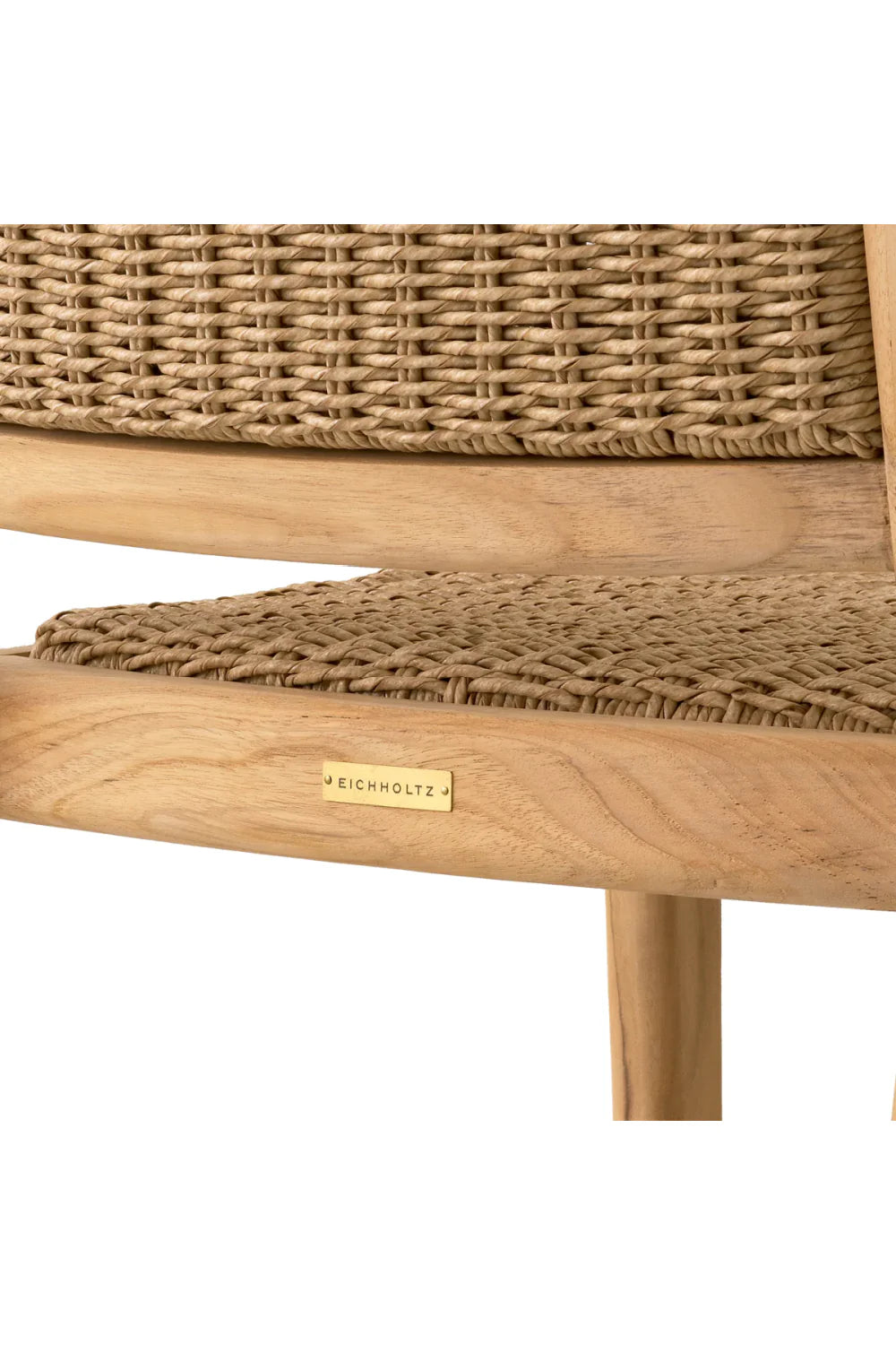 Chaise d'extérieur avec accoudoirs en teck | Eichholtz Pivetti