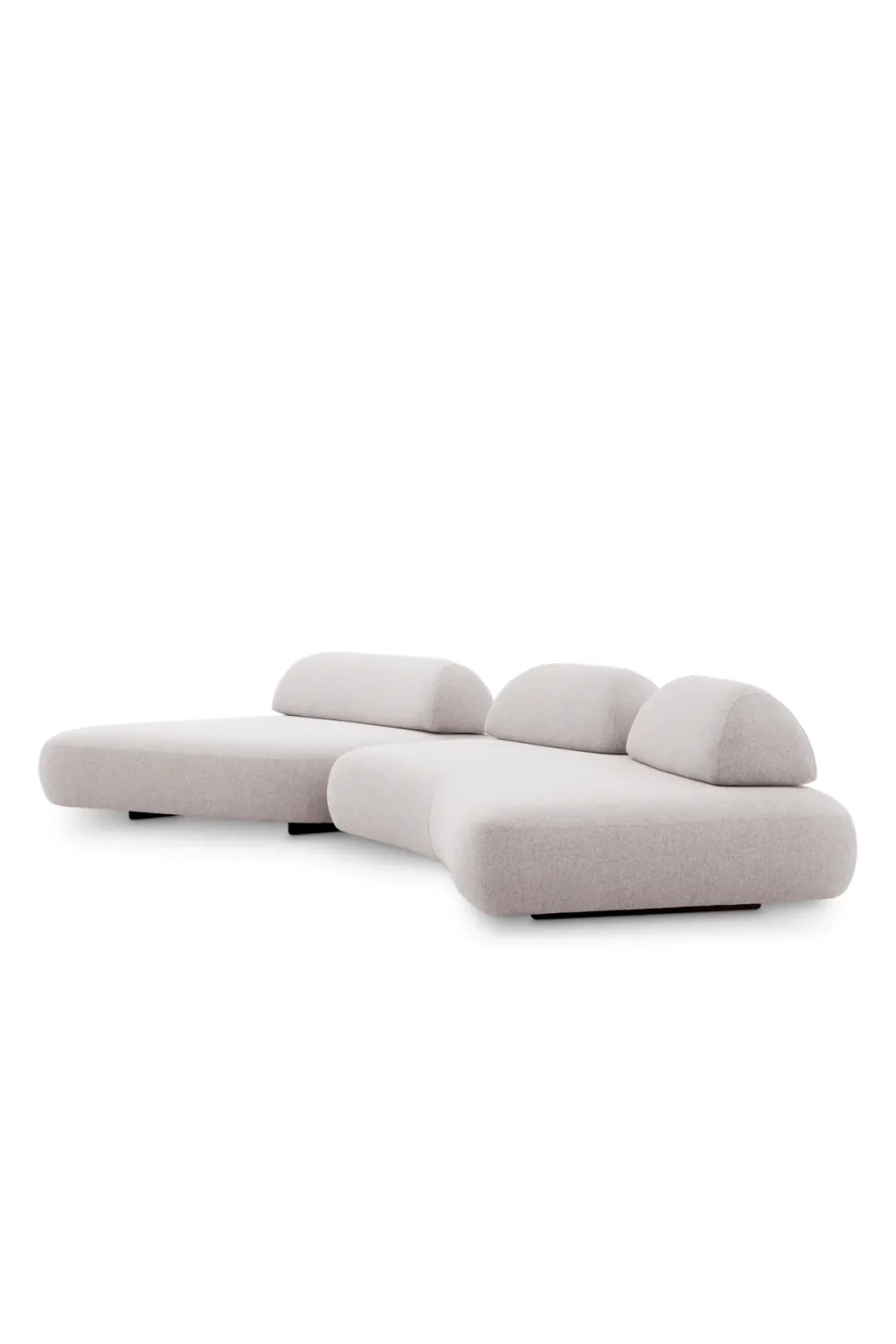 Canapé d'extérieur modulable en tissu gris | Eichholtz Residenzia