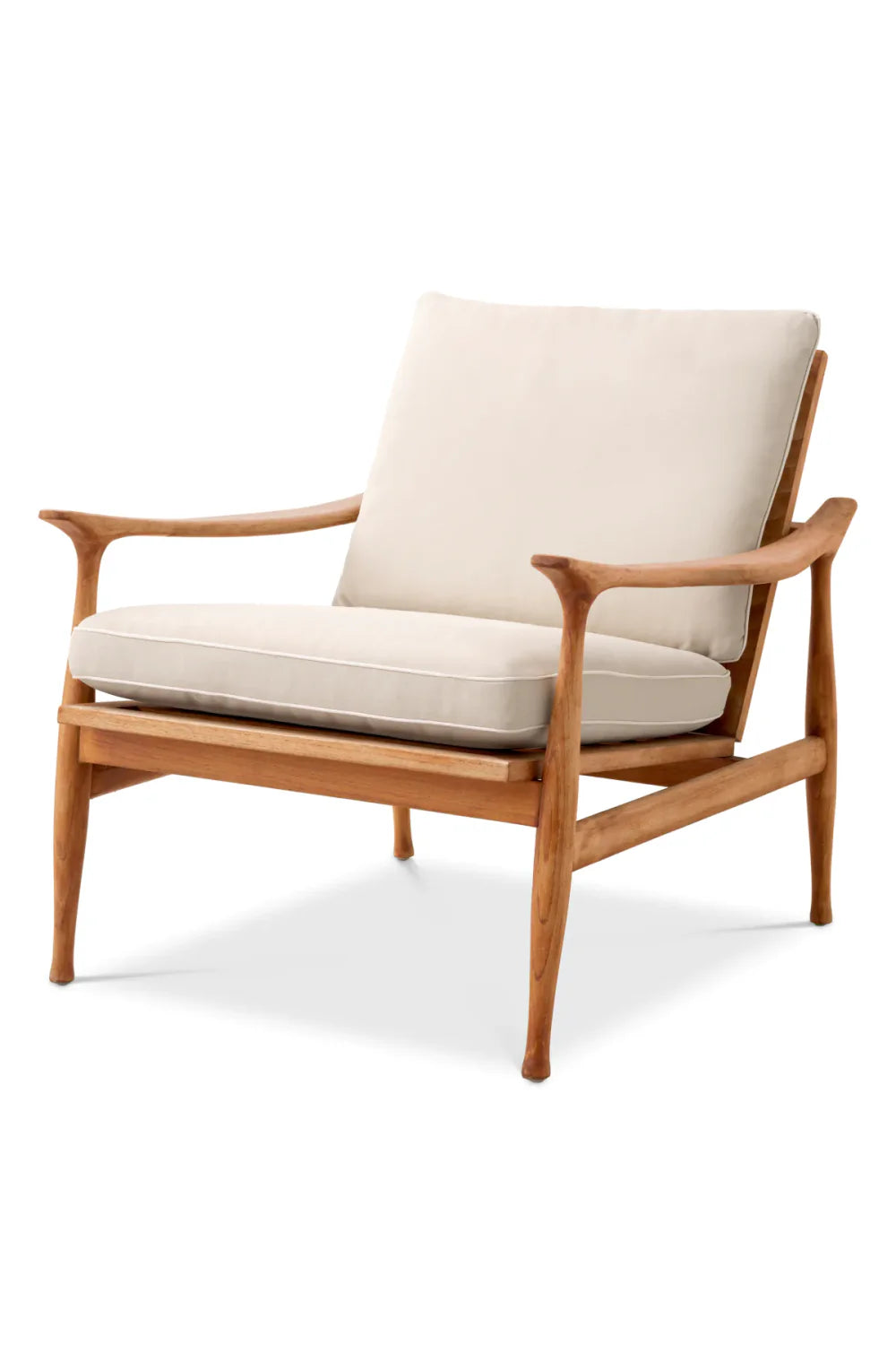 Chaise d'extérieur en teck naturel | Eichholtz Manzo