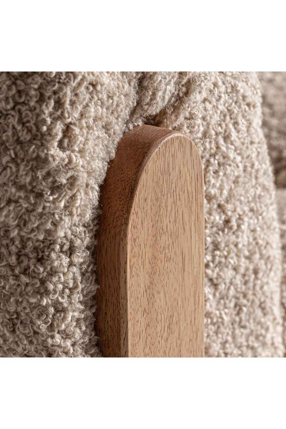 Fauteuil Lounge beige capitonné | Vical Home Neyprat