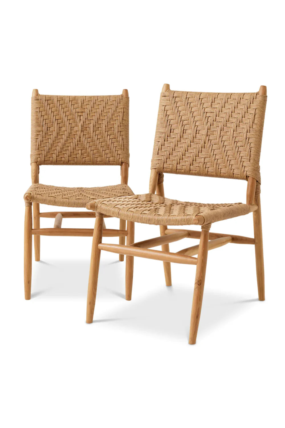 Chaise d'extérieur en teck (lot de 2) | Eichholtz Laroc