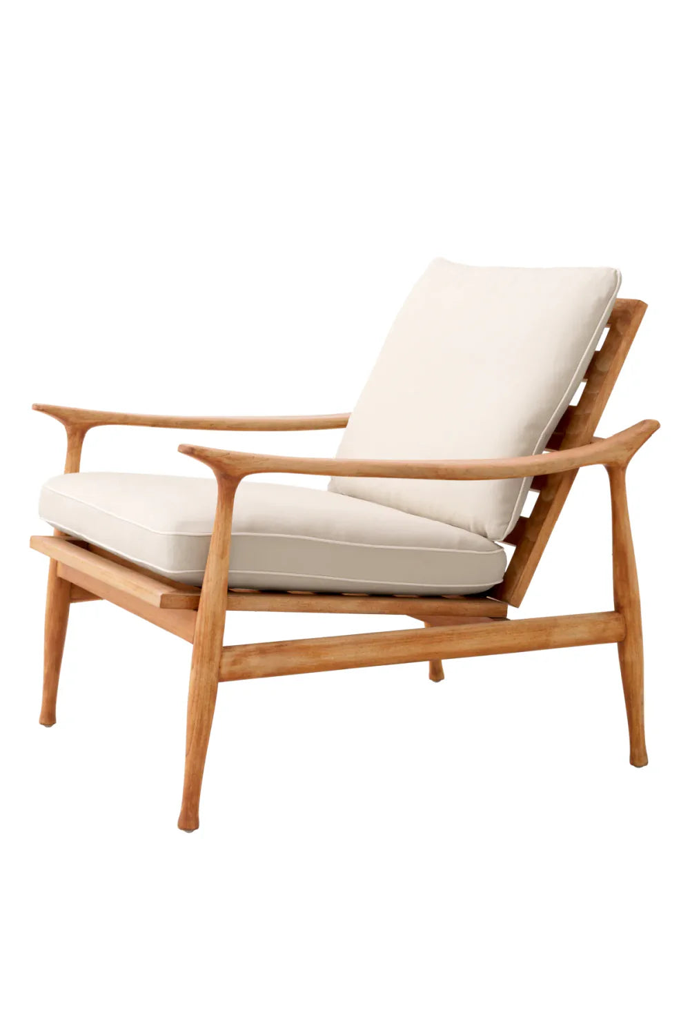 Chaise d'extérieur en teck naturel | Eichholtz Manzo