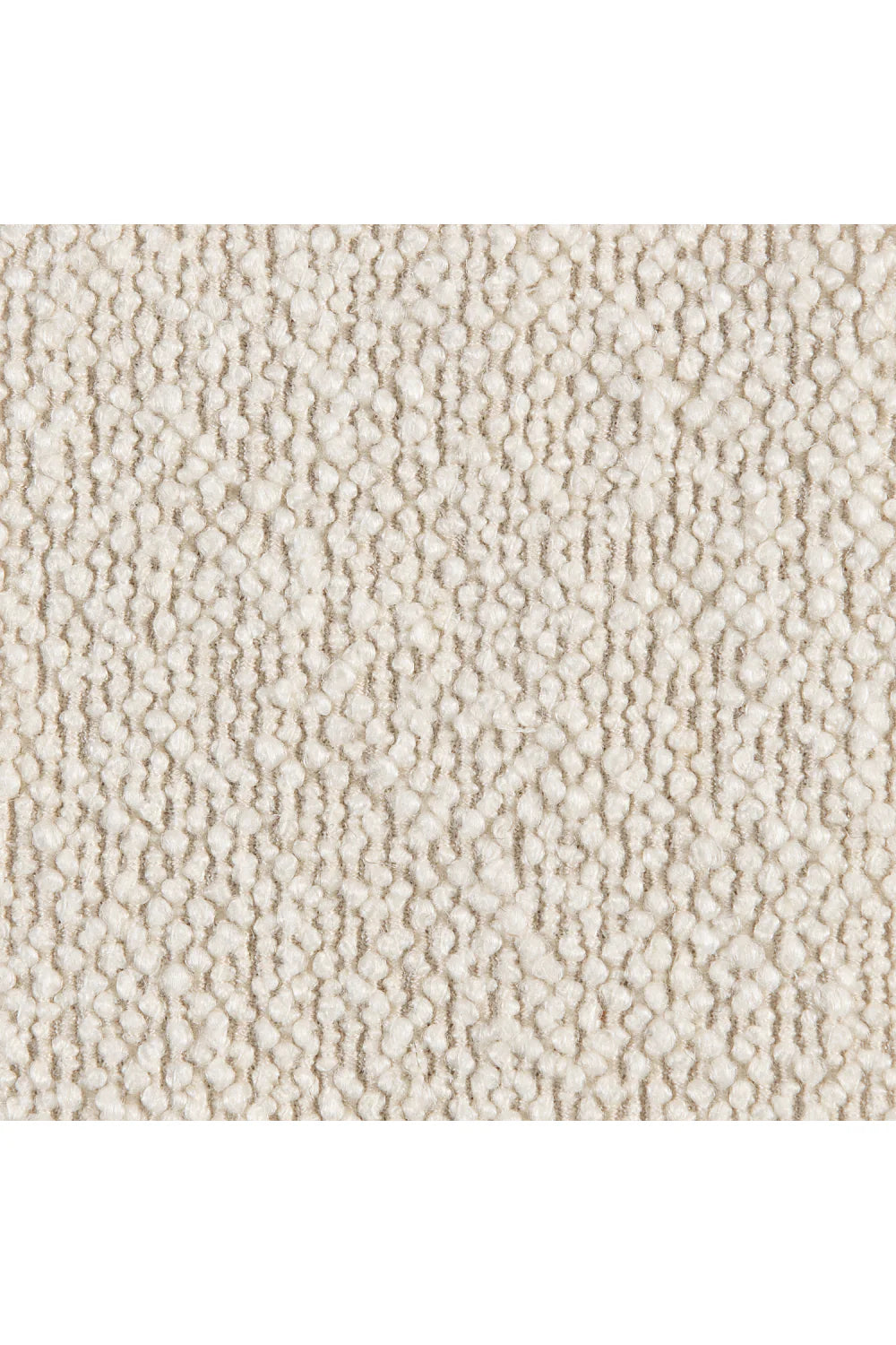 Fauteuil incurvé bouclé crème