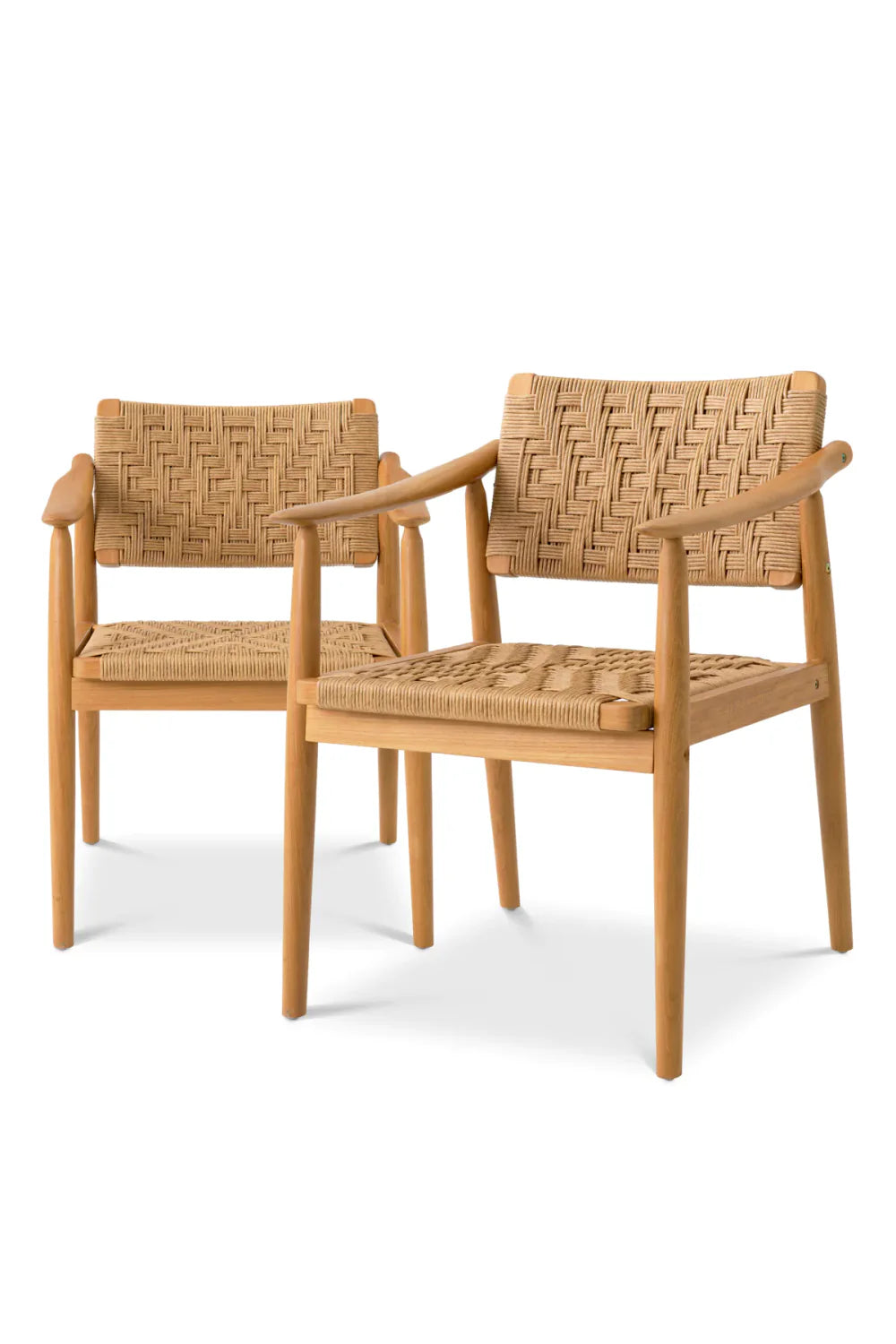 Chaise d'extérieur en teck (lot de 2) | Eichholtz Coral Bay