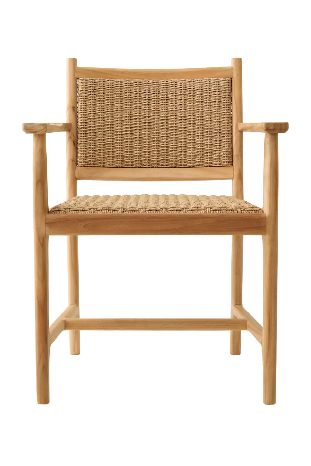 Chaise d'extérieur avec accoudoirs en teck | Eichholtz Pivetti
