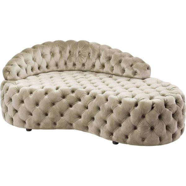 Canapé Méridienne Crème 162cm