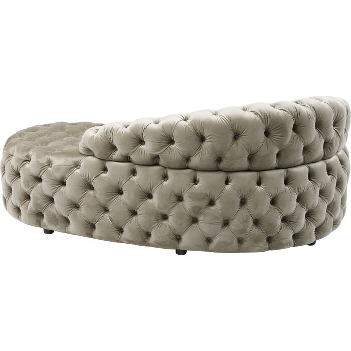 Canapé Méridienne Crème 162cm