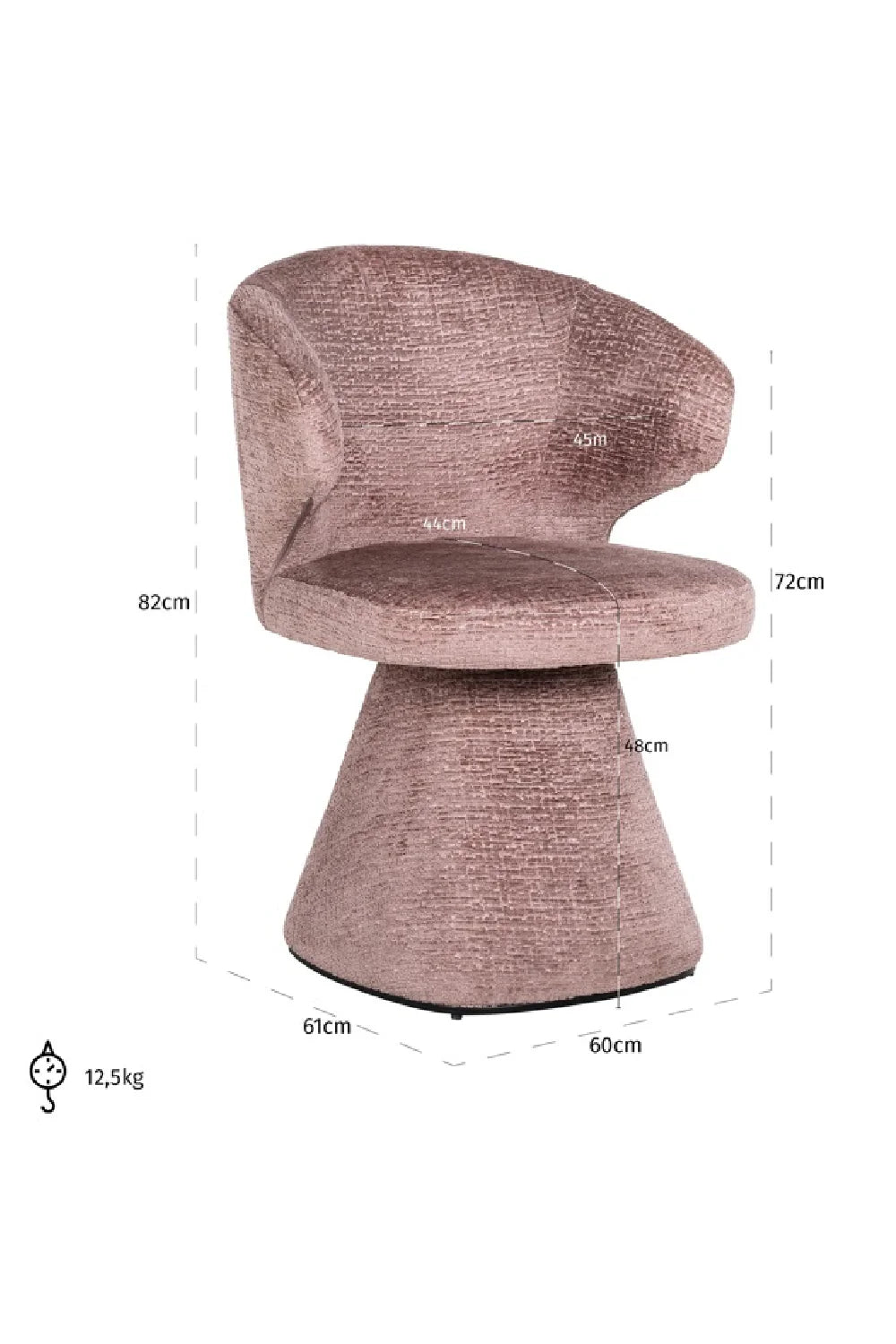 Fauteuil en tissu rose | Richmond Gatsbi