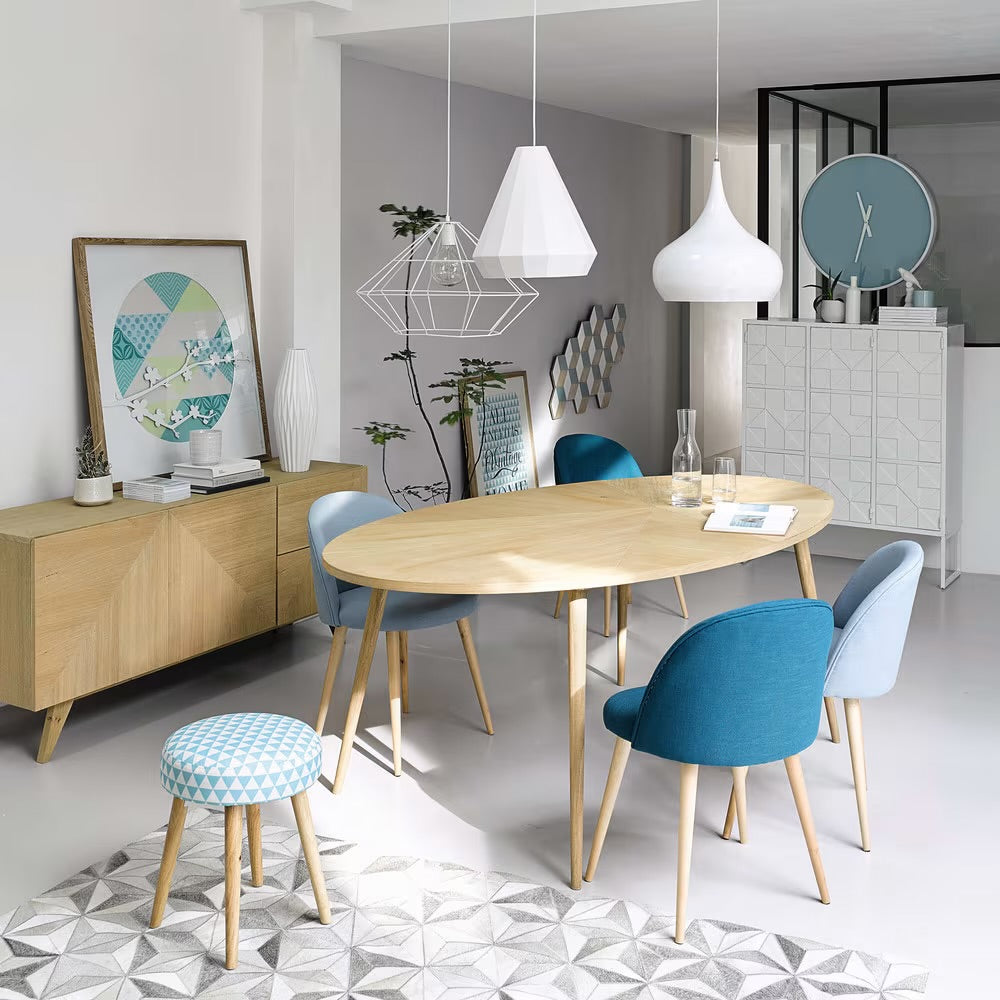 Origami - Table à manger ovale 8 personnes L200