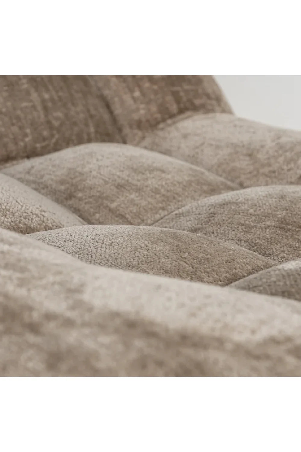Fauteuil pivotant en chenille Taupe | Richmond Rosy