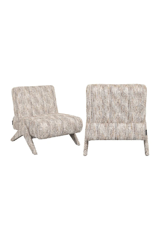Fauteuil moderne en tissu grège | Richmond Lexi