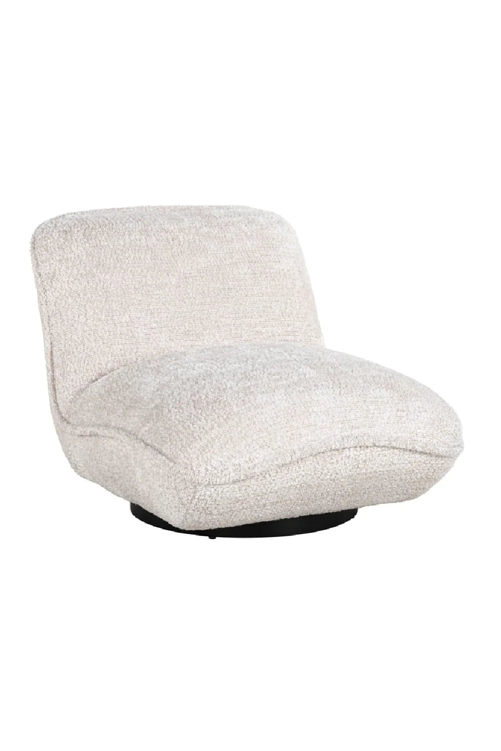 Fauteuil pivotant en tissu taupe | Richmond Ophelia
