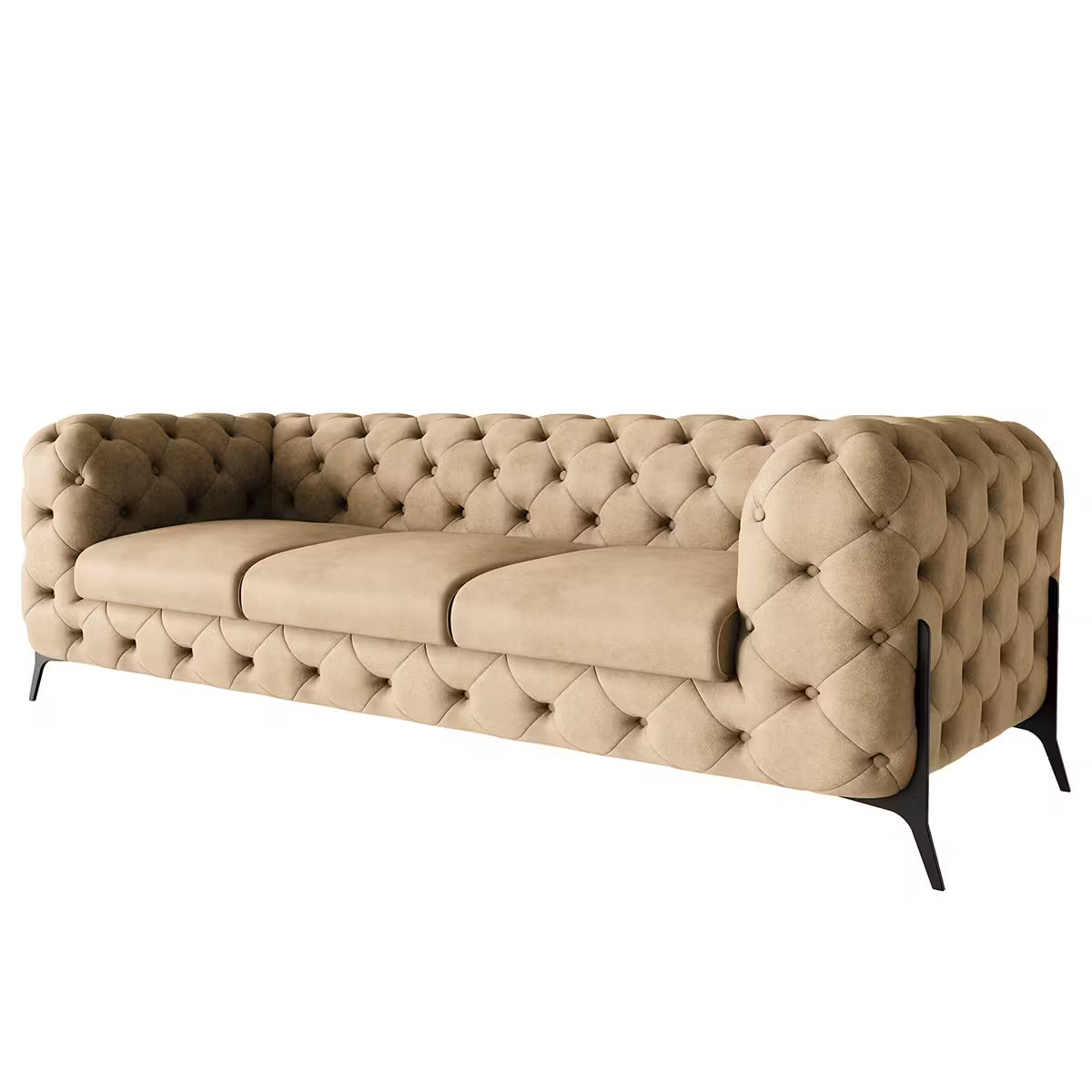 Canapé Chesterfield II (3 places) beige