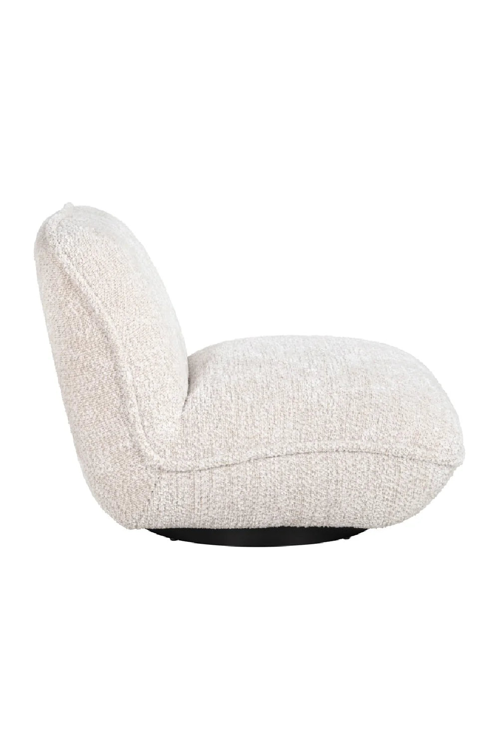 Fauteuil pivotant en tissu taupe | Richmond Ophelia
