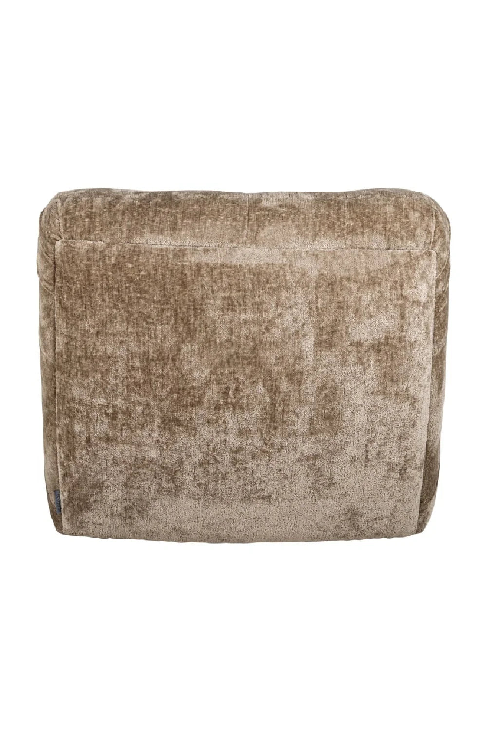 Fauteuil pivotant en chenille Taupe | Richmond Rosy