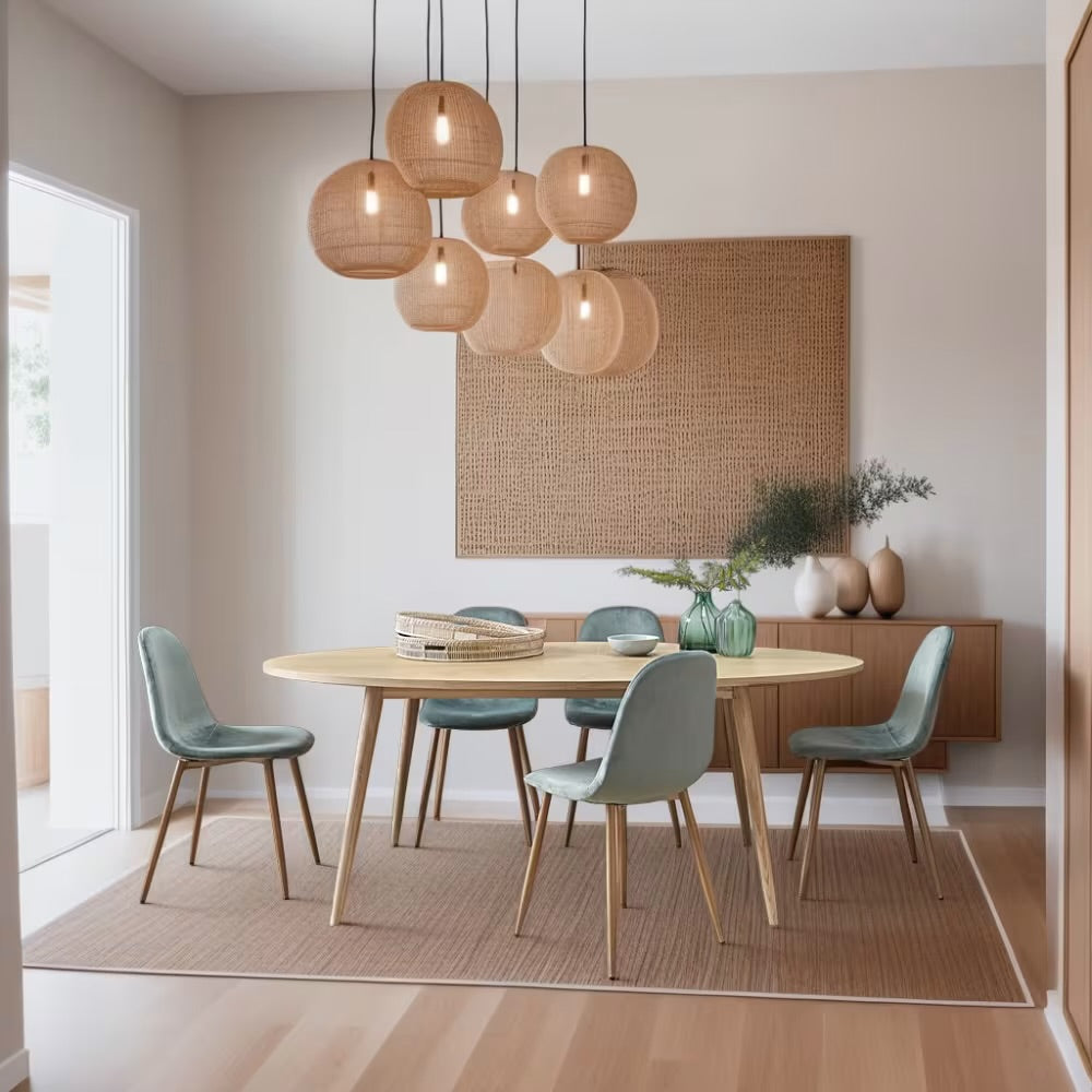 Origami - Table à manger ovale 8 personnes L200