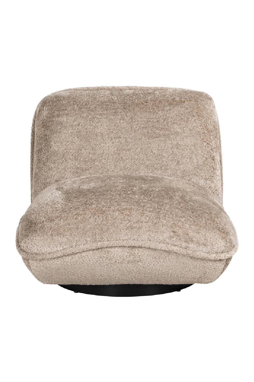 Fauteuil pivotant en tissu taupe | Richmond Ophelia