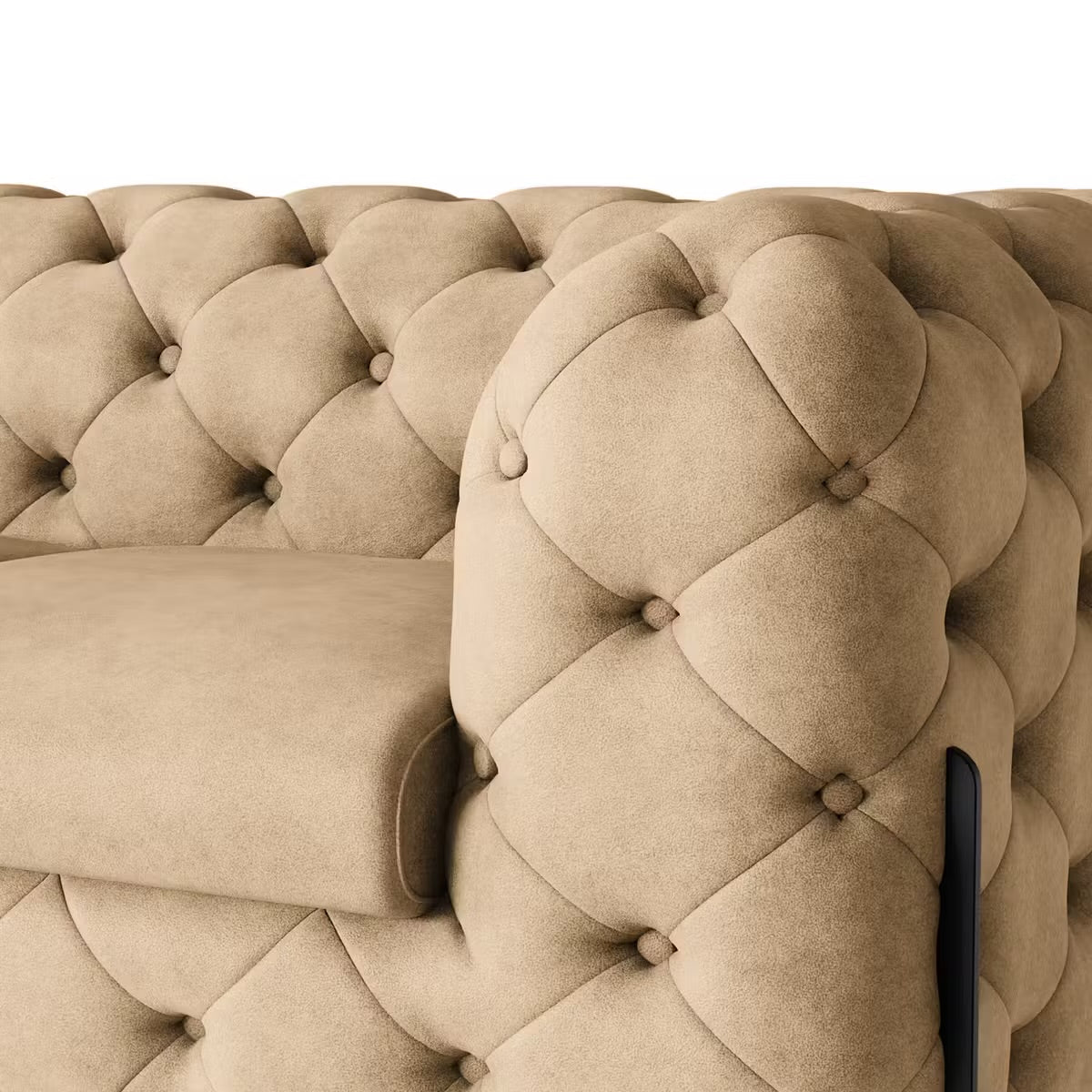 Canapé Chesterfield II (3 places) beige