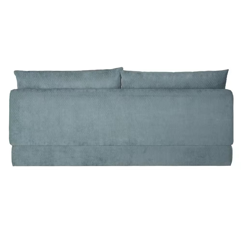 Clio - Canapé convertible 2/3 places bleu canard