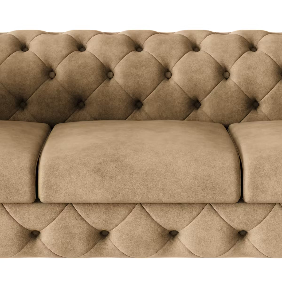 Canapé Chesterfield II (3 places) beige