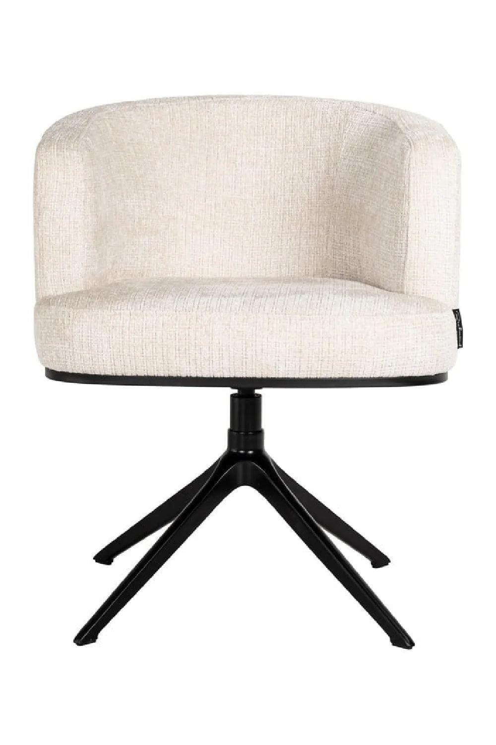 Chaise pivotante cheyenne en chenille beige | Richmond Cheyenne