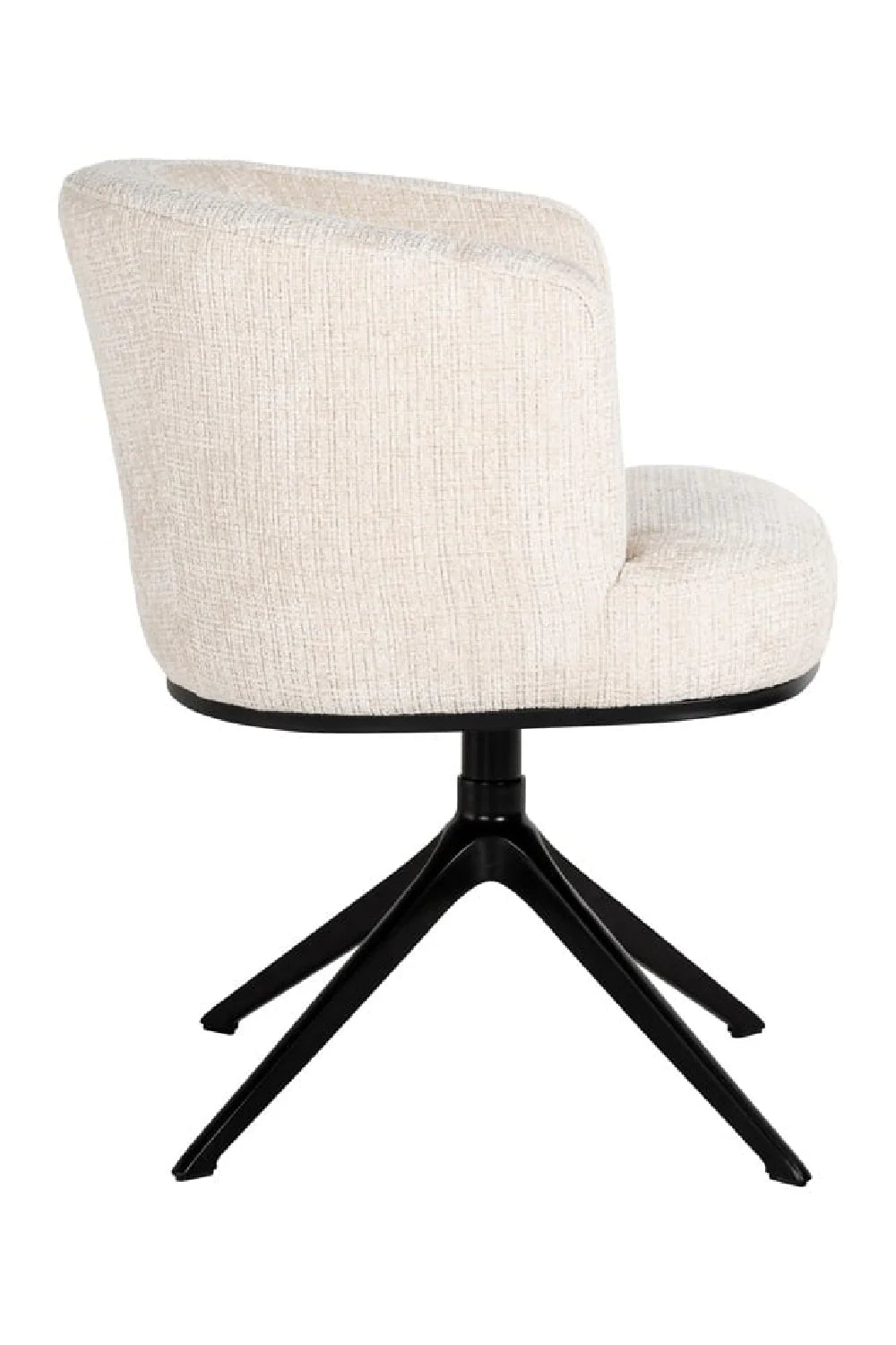 Chaise pivotante cheyenne en chenille beige | Richmond Cheyenne