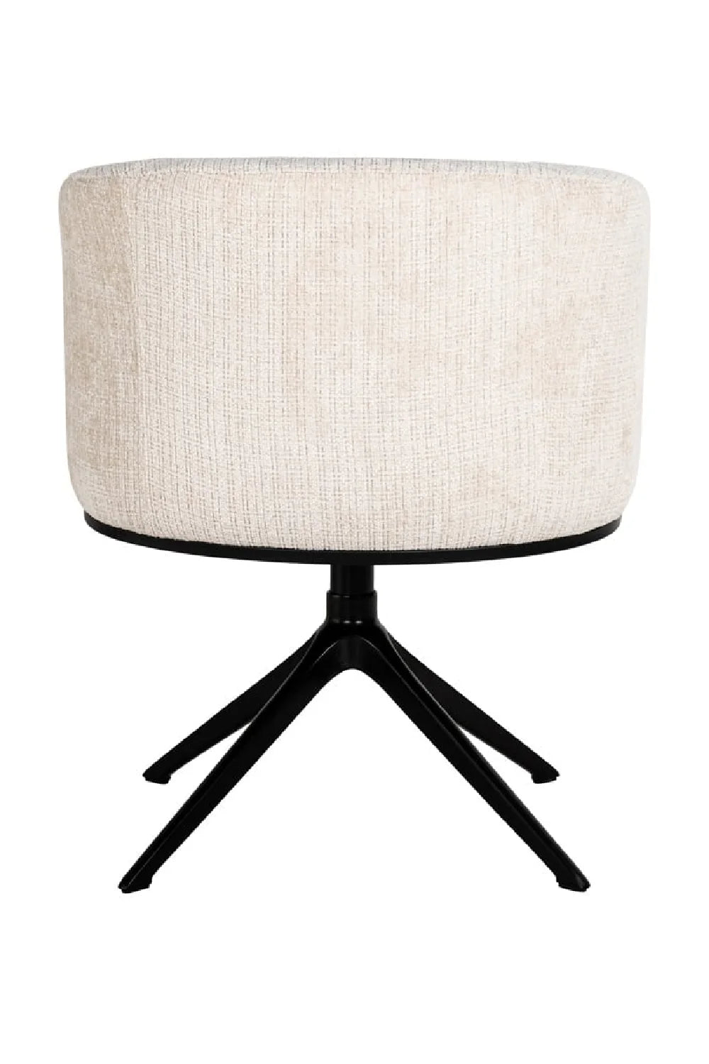 Chaise pivotante cheyenne en chenille beige | Richmond Cheyenne